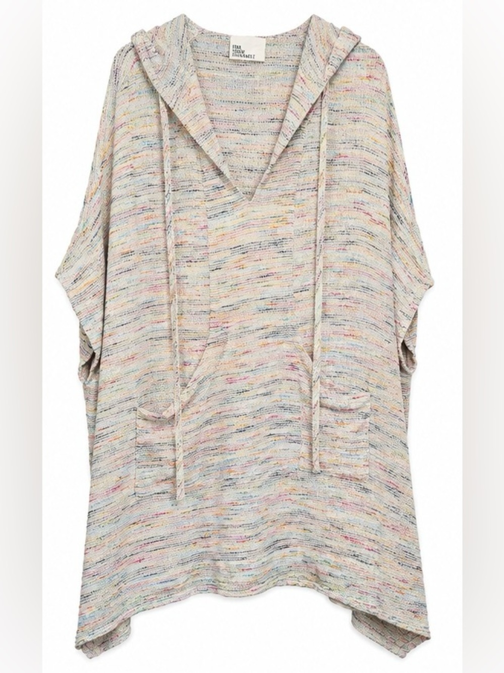 Lisa Marie Fernandez Rainbow Knit Hooded Cover-Up | One Size